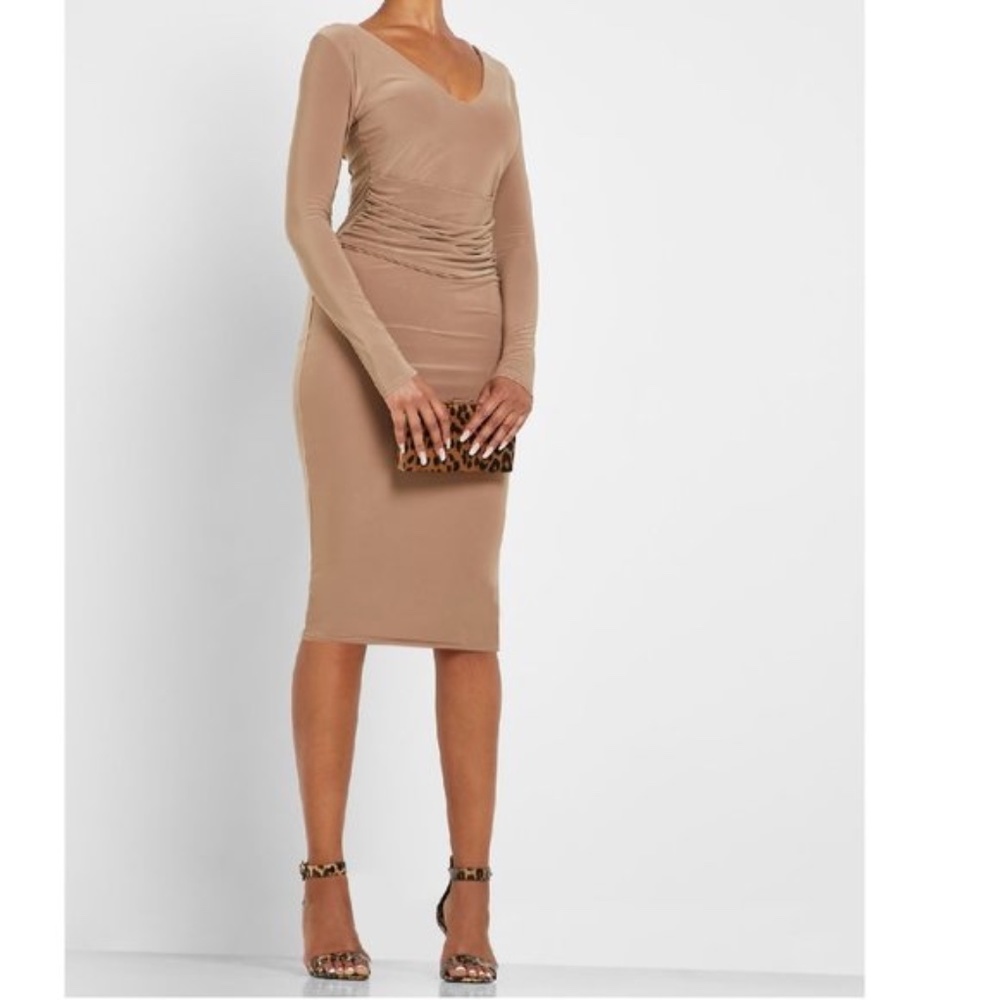 MISSGUIDED Plunge Bodycon Dress
